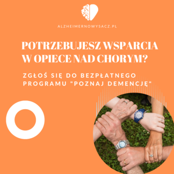 Opiekujesz się chorym na Alzheimera lub inne demencje? Pomogą Ci nasi wolontariusze